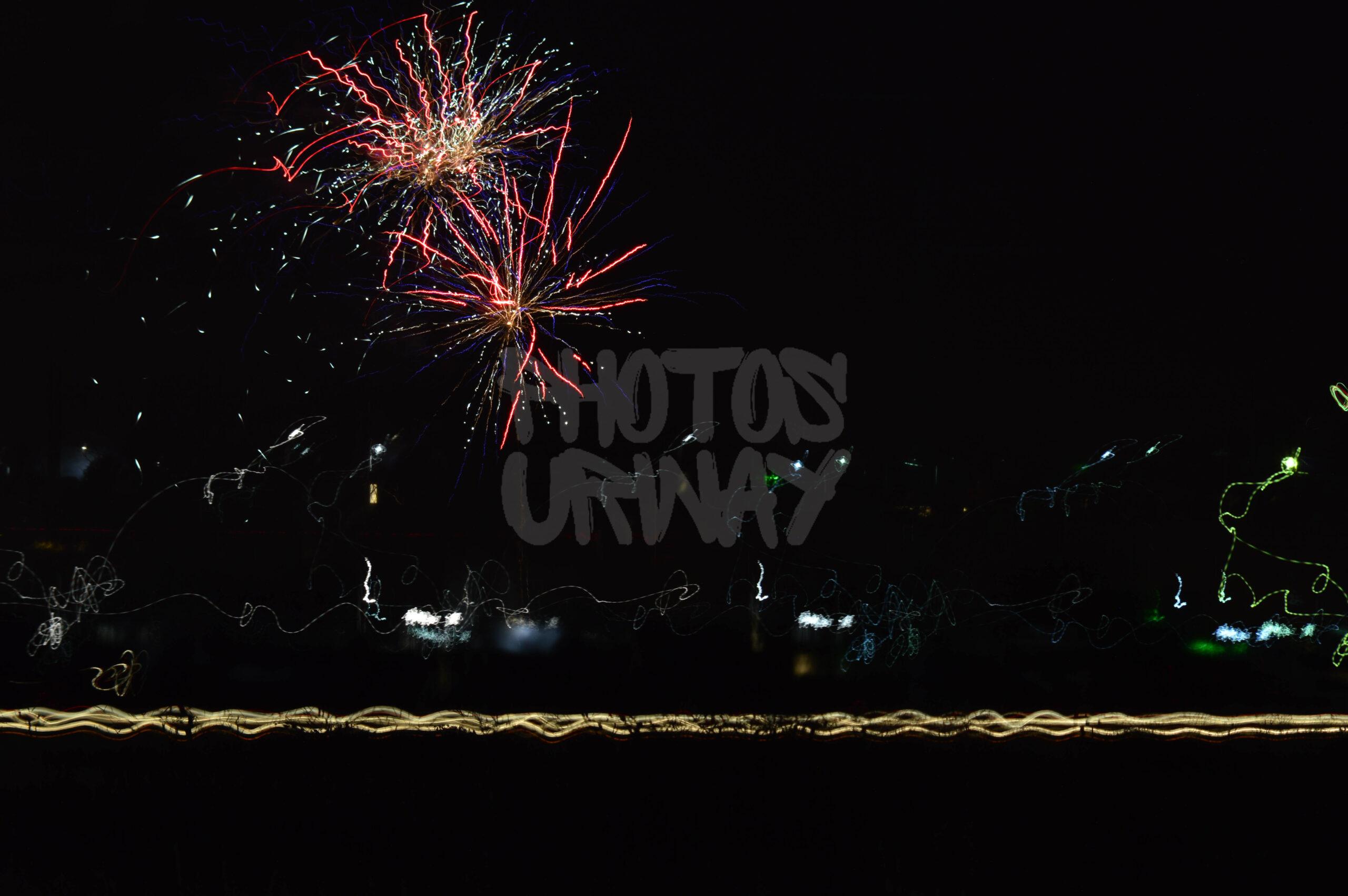 Fireworks Blurred